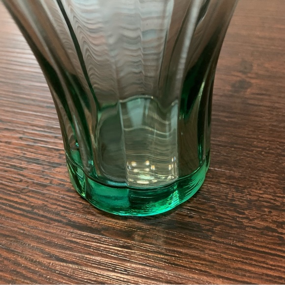 Coca Cola Vintage Green Tint Drinking Glass - Picture 2 of 4